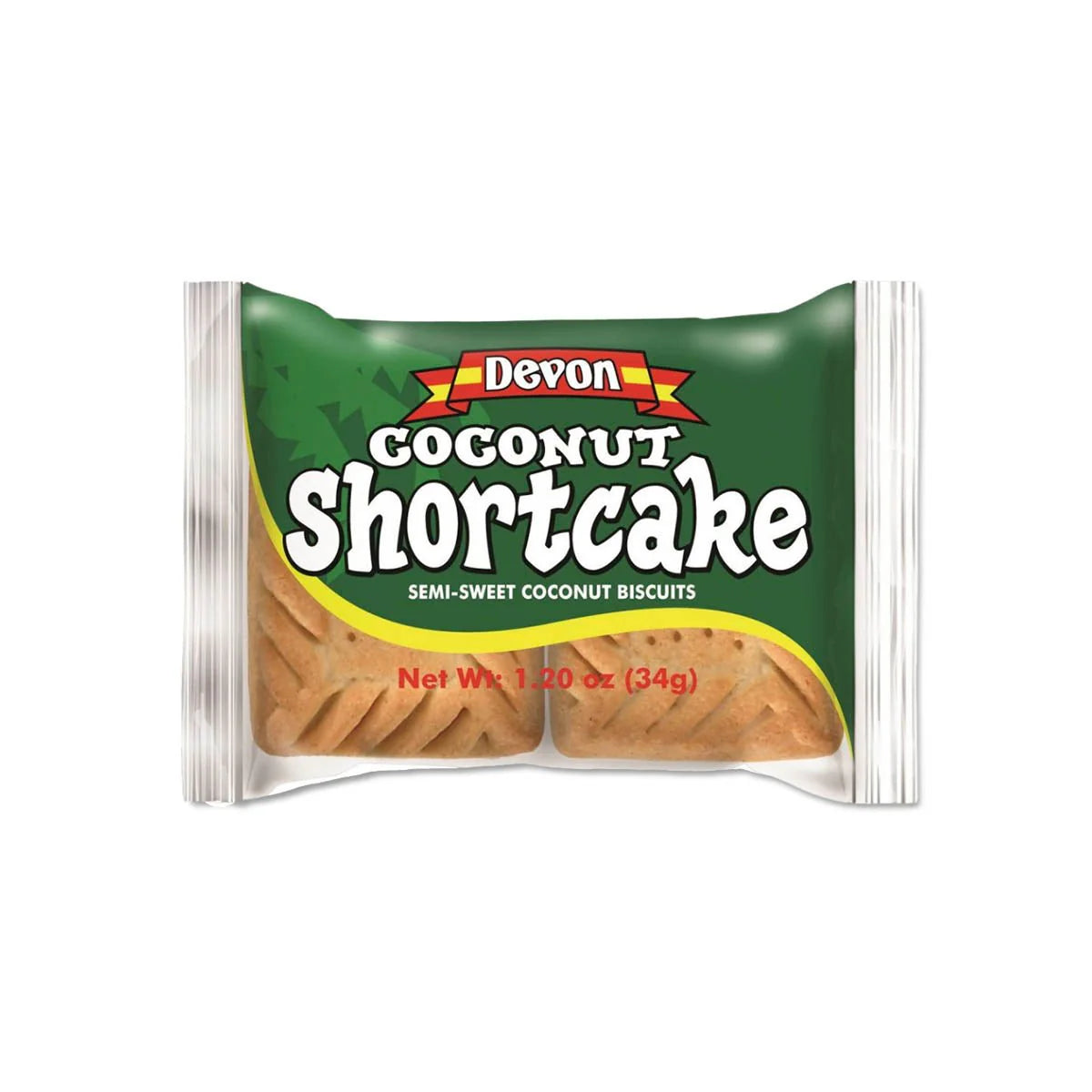 Devon Coconut Shortcake Sweet Biscuits, 1.2oz (3 Pack)